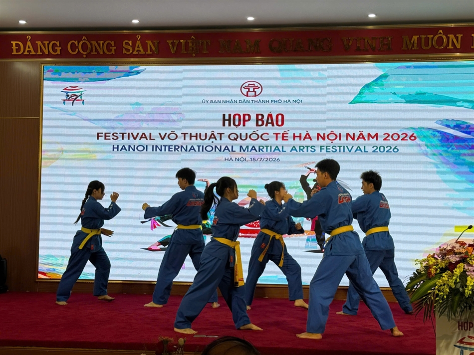 Festival Võ thuật quốc tế Hà Nội 2026: Đưa tinh hoa võ Việt vươn tầm quốc tế